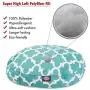 Teal Trellis Medium Round Indoor Outdoor Pet Dog Bed With Removable Washable Cover By Majestic Pet Products Teal Trellis Medium Round Indoor Outdoor Pet Dog Bed With Removable Washable Cover By Majestic Pet Products