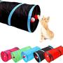 iCAGY Cat Tunnel for Indoor Cats Interactive, Rabbit Tunnel Toys, Pet Toys Play Tunnels for Cats Kittens Rabbits Puppies Crinkle Collapsible