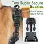 rabbitgoo Dog Harness No Pull for Large Dogs with 2 Leash Clips & Handle - Reflective Pet Soft Vest - Adjustable Easy Control Dog Training Vest - Breathable Oxford Padded for Comfort (Military Style)