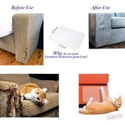 GEEPET Cat Couch Protector,Furniture Protectors from Cats Scratch Deterrent Sheet Cat Deterrent Training Tape for Couch Sofa Door 8 XL Sheets of 17 x 12 Inches