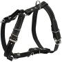 Real Leather Dog Walking Harness Medium Black, 21'' - 26'' Chest