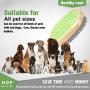 Dog Bathing Brush, Dog Shampoo Brush for Massage Dog Scrubber Cat Brushes for Grooming with Pin & Bristle, Natural Bamboo