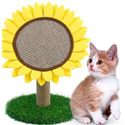 LIJS Pet Supplies Sunflower Cat Scratches Sisal Cat Scratches Vertical Grinding Claw cat Scratches and Bites Catnip Toys cat Scratches and Bites cat Scratches Carpet cat Scratches Game