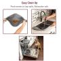 Leashboss Splash Mat Dog Food Mat with Tall Lip, M/L (20''x13''), XL (25”x17”) or XXL (30''x22'') Dog Bowl Mat for Food and Water, Non Slip Waterproof Silicone Pet Food Mat for Dogs and Cats
