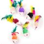 PPSTAMP 10 Pcs False Mouse Pet cat Toys Interactive Mice & Animal Playing Toys for Cats Kitten 4.5 x 2.5 cm