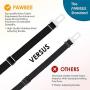 PAWBEE Car Dog Seat Belt - 2 Pack Safety Pet Seatbelt - Adjustable Car Seatbelt For Dogs - Dog Seat Belt For Vehicles - Safety Dog Car Seat Belt - Durable Nylon Dog Seatbelt With Stainless Hook & Clip