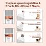Nail Grinder Dog Cat Clippers, Function Upgraded Professional Stepless Speed Regulation Electric Rechargeable Pet Nail Trimmer Painless Paws Grooming & Smoothing for Small Medium Large Dogs & Cats