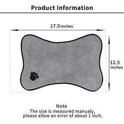Ptlom Dog and Cat Medium and Small Placemat, Pet Food and Water Mat Suitable for Medium and Small Pets, Prevent Water and Food from Spilling, Cotton