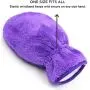 Hertzko 2 Pack Pet Towel Glove - Ultra Absorbent Microfiber Material - Great for Drying Dog or Cat Fur After Bath Hertzko 2 Pack Pet Towel Glove - Ultra Absorbent Microfiber Material - Great for Drying Dog or Cat Fur After Bath