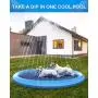 Peteast Splash Sprinkler Pad for Dogs Kids, Dog Bath Pool Thickened Durable Bathing Tub Pet Summer Outdoor Water Toys, XL Peteast Splash Sprinkler Pad for Dogs Kids, Dog Bath Pool Thickened Durable Bathing Tub Pet Summer Outdoor Water Toys, XL
