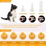 Pet Feeding Bottle Can Squeeze Liquid Feeding Kit and Replacement Mini Nipples for Kitten Puppy Small Animals Feeding Tool