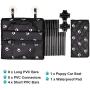 HIPPIH Dog Car Seats for Small Dogs, Collapsible Pet Booster Car Seat for Vehicles, Waterproof Puppy Car Seat Suitable for Medium Pets Under 11 lb, Upgraded
