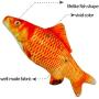 mulei Fish Cat Toy Catnip Kicker Chew Bite Treat Pillow Set Flopping Fish Shape Doll Pet Natural Non-Toxic for Cats Kittens