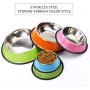 Youmeisha Dog Bowls Stainless Steel Dog Bowl with Non Slip Rubber Base Pet Bowls for Food or Water, Suitable for Puppy Cats and Kittens Feeder Bowl 2 Pack