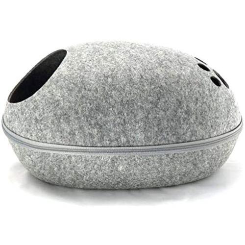 Cat Cave Dream Pet Bed Cave Bed Felted with Washable Cushion for Indoor Outdoor for All Cat Sizes