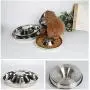 King International Stainless Steel Dog Bowl 3 Puppy Litter Food Feeding Weaning|SilverStainless Dog Bowl Dish| Set of 3 Pieces | 29 cm - for Small/Medium/Large Dogs, Pets Feeder Bowl and Water Bowl King International Stainless Steel Dog Bowl 3 Puppy Litter Food Feeding Weaning|SilverStainless Dog Bowl Dish| Set of 3 Pieces | 29 cm - for Small/Medium/Large Dogs, Pets Feeder Bowl and Water Bowl