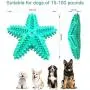 Sinrox Dog Toy Chewer Toothbrush, Squeaky Teeth Cleaning Dental Care Brush Interactive, New Starfish Design Chewer for Aggressive Dog Small Medium Large