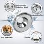 KASBAH Stainless Steel Dog Bowls for Puppy, 2 Pack Puppy Feeder Bowl for Feeding Food and Water Weaning Pet Feeder Bowl Water Bowl for Small Dogs/Cats/Pets