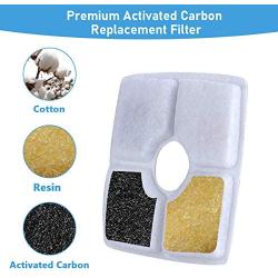 OBOR Cat Water Fountain Filter Replacement,Cat Water Dispenser Filter of Cotton Activated Carbon, Pet Water Fountain Filter for 84oz/2.5L