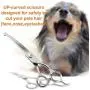 Dog Grooming Scissors, Heavy Duty Stainless Steel Dog Grooming kit With Thinning Shears & Comb & Down-curved shears -Safety Rounded Tip Sharp Durable Shears Best for Trimming Dog Grooming Scissors, Heavy Duty Stainless Steel Dog Grooming kit With Thinning Shears & Comb & Down-curved shears -Safety Rounded Tip Sharp Durable Shears Best for Trimming