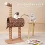 Morimoe Cat Tower with Tunnel and Ball,Scratching Post,Kitten Playground,Cool Furniture Decor