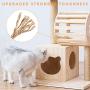 Barelove 20M Cat Sisal Rope Natural Twine for Scratching Post Tree Replacement - Hemp Rope for Repairing, Recovering or DIY Scratcher, 8mm Diameter