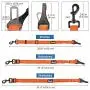 AUTOWT Dog Seat Belt, Upgrade 2 in 1 Latch Bar Attachment Dog Car Seatbelt Metal Buckle Elastic Bungee Buffer Reflective Nylon Belt Tether Connect to Dog Harness for Pet Safety AUTOWT Dog Seat Belt, Upgrade 2 in 1 Latch Bar Attachment Dog Car Seatbelt Metal Buckle Elastic Bungee Buffer Reflective Nylon Belt Tether Connect to Dog Harness for Pet Safety