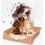 DAN Dog Toilet, Portable Plastic Toilet Indoor Dog Toilet with Fenced Medium/Large DAN Dog Toilet, Portable Plastic Toilet Indoor Dog Toilet with Fenced Medium/Large
