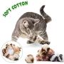 12 Pieces Large Plush Soft Artificial Fur Patch Puff Pom Balls Cat Toy Catnip Toy Balls, 2 Inches