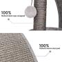 Happi N Pets Premium All in One Cat Posts and Scratchers, Scratching Posts for Indoor Cats with Arch Scratching Pad & Big Soft Cat Bed, Comfortable for Adult Cats & Kittens, Space Saver, Grey