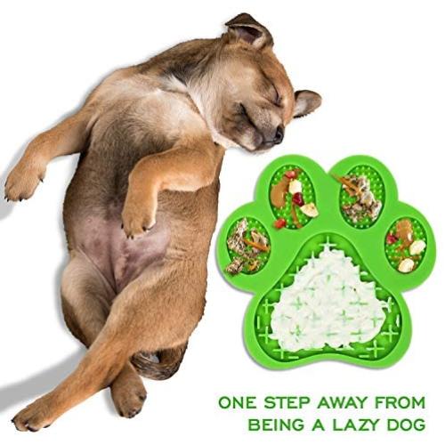 Petriz Dog Lick Mat with Suction Cups Dog Slow Dispensing Treater Bathing Distraction Device Peanut Butter Licking Pad for Anxiety Grooming Training