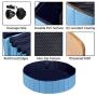 Tommino Pet Supplies Foldable Pet Bath Pool Mini Plastic Pool Collapsible Dogs Cats Bathing Tub Pool Kiddie Pool Mini Swimming Pool Hard Plastic Wading Pools for Kids and Pets Portable Pool Bath Tub