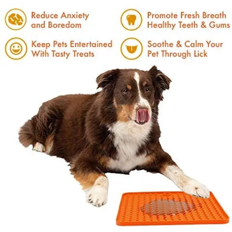 Dog Lick Mat Silicone Lick Pad for Fun, Anxiety & Boredom Relief