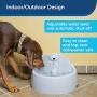 PetSafe Drinkwell Everflow Indoor/Outdoor Dog and Cat Water Fountain, Pet Drinking Fountain, 192 oz. Water Capacity