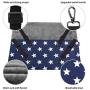 RayCC Ajustable Cat Hammock Cat Bed Sleeping Hammock Hanging Cage Chair Hammock for Cat Small Dogs （Grey and Blue Star）