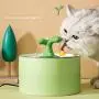 THMY Cat Water Fountain, Water Dispenser for Cat with Silent Water Pump, Small Sapling tap Style Water Bowl with 4pcs Hygienic Filter, Ceramics Pet Fountain (Pink) THMY Cat Water Fountain, Water Dispenser for Cat with Silent Water Pump, Small Sapling tap Style Water Bowl with 4pcs Hygienic Filter, Ceramics Pet Fountain (Pink)
