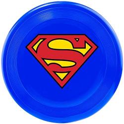 Buckle-Down Dog Toy Frisbee Flyer Superman Shield Blue, 9'' x 9'', Multicolor