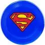 Buckle-Down Dog Toy Frisbee Flyer Superman Shield Blue, 9'' x 9'', Multicolor