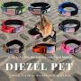 Diezel Pet Products Dog Collar with Control Handle Quick Release Metal Buckle Heavy Duty Military Style 2'' Width Nylon with USA Flag for Handling and Training Large Canine Male Or Female K9