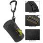 Jetec Dog Poop Waste Bag Holder Dog Leash Attachment Dispenser with Stainless Steel Clip and 4 Rolls of Doggie Waste Bag Fit to Most Dogs Leash and Waste Bag