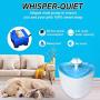 LOVSHARE Pet Water Fountain- Healthy and Hygienic Drinking Fountain 2L Super Quiet Flower Automatic Electric Water Bowl with 4 Replacement Filters for Dogs, Cats, Birds and Small Animals