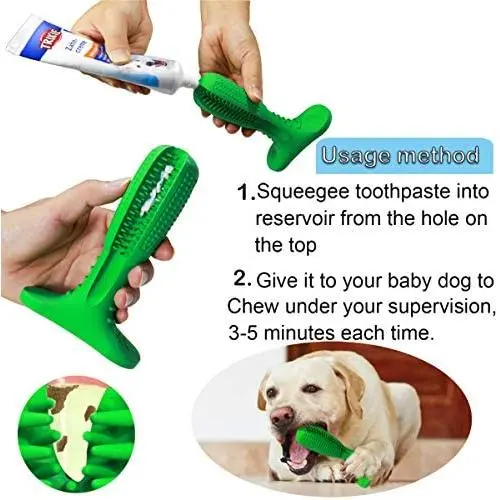 TONGLIYA Pets Dog Toothbrush Teeth Cleaning Stick Massager - Puppy Dental Care Toothpaste Accessory - Nontoxic Natural Rubber Bite Resistant Funny Bite Resistant Chew Toys for pet Dogs TONGLIYA Pets Dog Toothbrush Teeth Cleaning Stick Massager - Puppy Dental Care Toothpaste Accessory - Nontoxic Natural Rubber Bite Resistant Funny Bite Resistant Chew Toys for pet Dogs