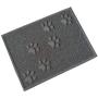 July miracle Pet Food Mat, Dog cat Nonslip Feeding Tray, Gray