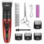Slopehill Dog Clippers, Cordless Dog Grooming Kit USB Rechargeable Electric Pets Hair Trimmers Professional Shaver Shears for Dogs and Cats, Quiet, Washable, with LED Display