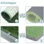 HAVETOLOVE Artificial Grass Potty pad for Dogs, Fake Grass for Dogs to Pee on Indoor or Outdoor, Portable Dog Pee Grass for Full System with Tray and 2 Packs Replacement Grass Mats(21x26) HAVETOLOVE Artificial Grass Potty pad for Dogs, Fake Grass for Dogs to Pee on Indoor or Outdoor, Portable Dog Pee Grass for Full System with Tray and 2 Packs Replacement Grass Mats(21x26)