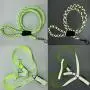 BabyHomder Night Reflective Leash and Harness 4 PCs Nylon Braided Heavy Duty 5ft Leash Adjustable Harness for Small Medium Dogs (Black and Green togather) BabyHomder Night Reflective Leash and Harness 4 PCs Nylon Braided Heavy Duty 5ft Leash Adjustable Harness for Small Medium Dogs (Black and Green togather)