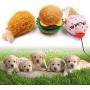 chengzui Dog Chew Molar Various Food Fries Hamburger Chicken Leg Shape Teeth Cleaning Toys Puppy Bites Training Brushing Stick Dental Care for Pet Chewing Interactive