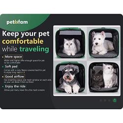 Soft Pet Carriers for Medium and Large Cats, 2 Kitties and Small Dogs w/Comfy Washable Bed, Top Entrance and Adjustable Shoulder Strap. Auto-Safe, Escape Proof, Easy to get Cats in, Easy Storage