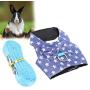 TOPINCN Rabbit Harness with Lead Set Cute Bow Tie Vest Harness Adjustable Pet Chest Walking Harness for Bunny Hamster Ferret and Small Animals