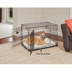 MidWest Bolster Pet Bed | Dog Beds Ideal for Metal Dog Crates | Machine Wash & Dry